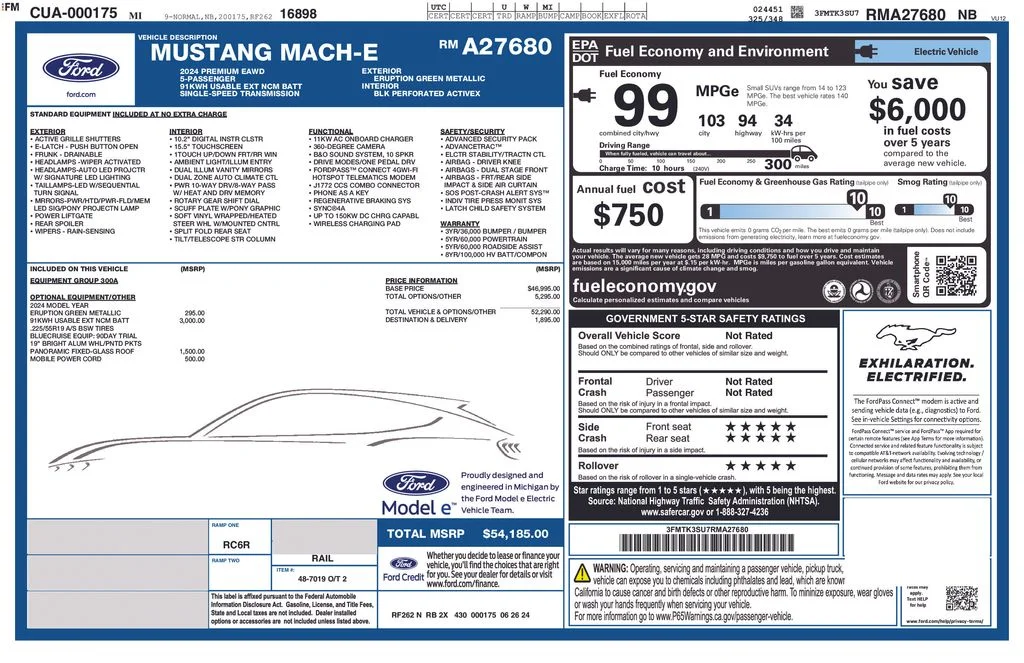 Used 2024 Green Ford Premium image 2