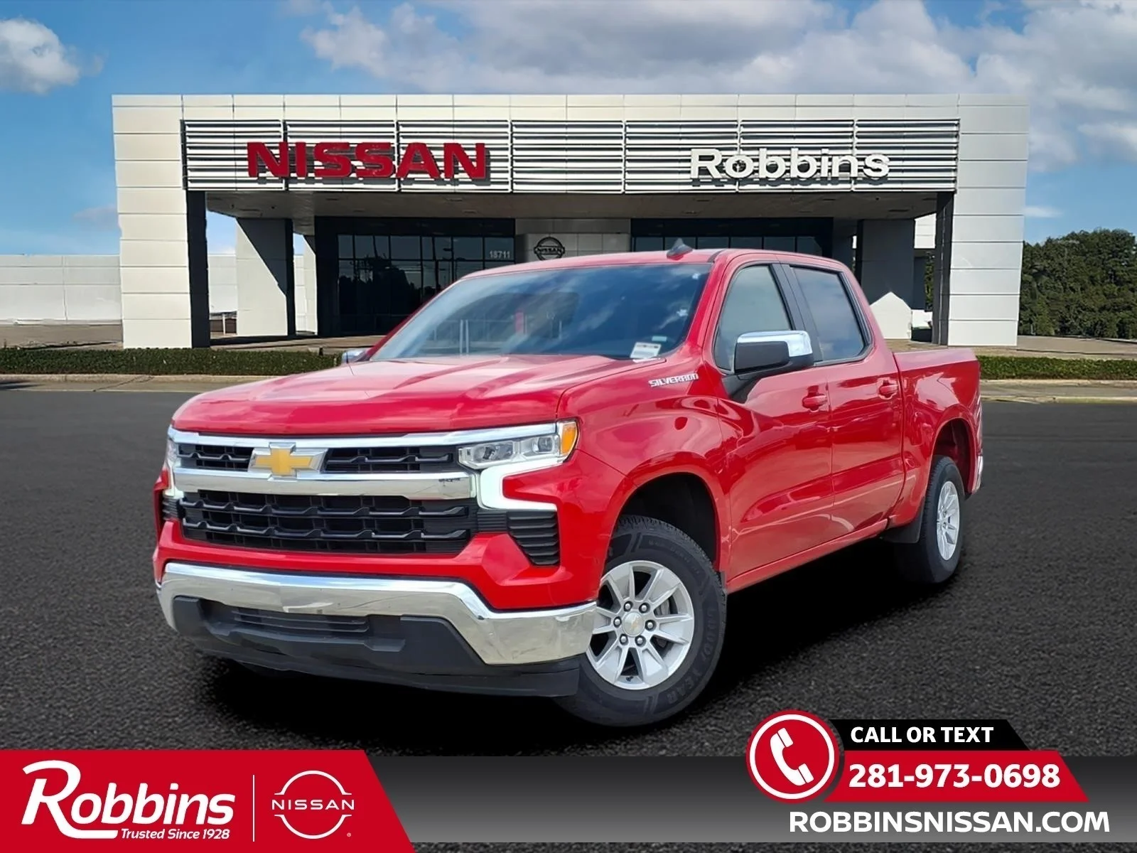 2025 Chevrolet Silverado 1500 LT Red at Robbins Nissan