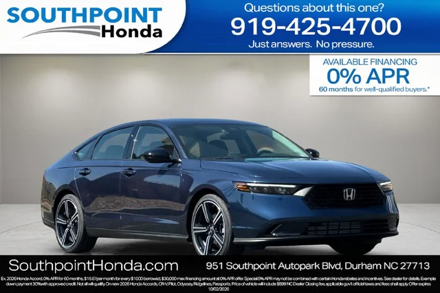 2026 Honda Accord SE