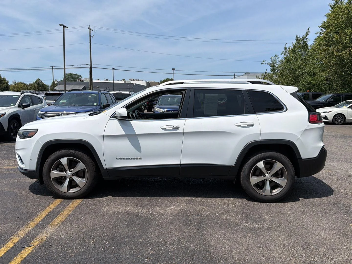 Used 2021 Bright White Clearcoat Jeep Limited image 11