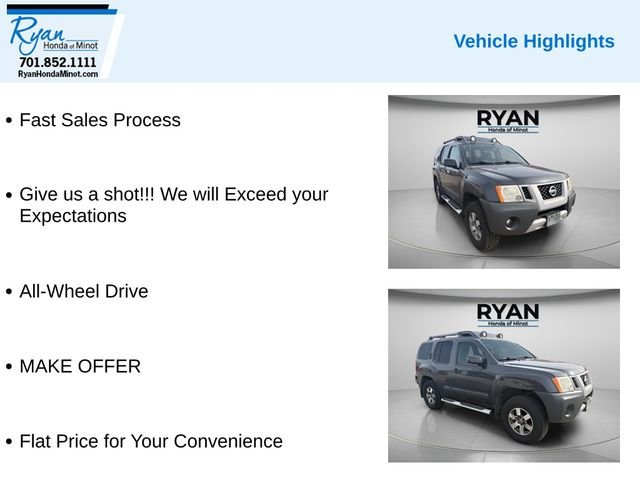 Used 2013 Nissan Xterra PRO-4X with VIN 5N1AN0NW1DN817758 for sale in Minot, ND