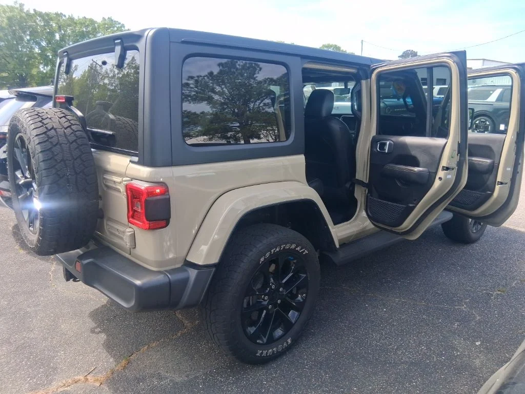 Used 2022 Beige Jeep Unlimited Sahara 4xe image 21