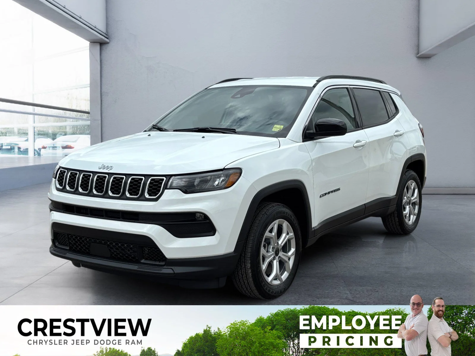 New 2026 Bright White Jeep North image 1
