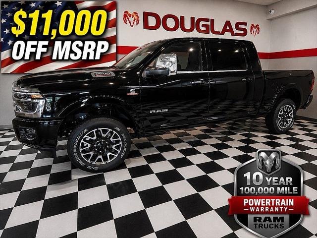 New 2026 Diamond Black Crystal Pearlcoat RAM Limited Longhorn image 2