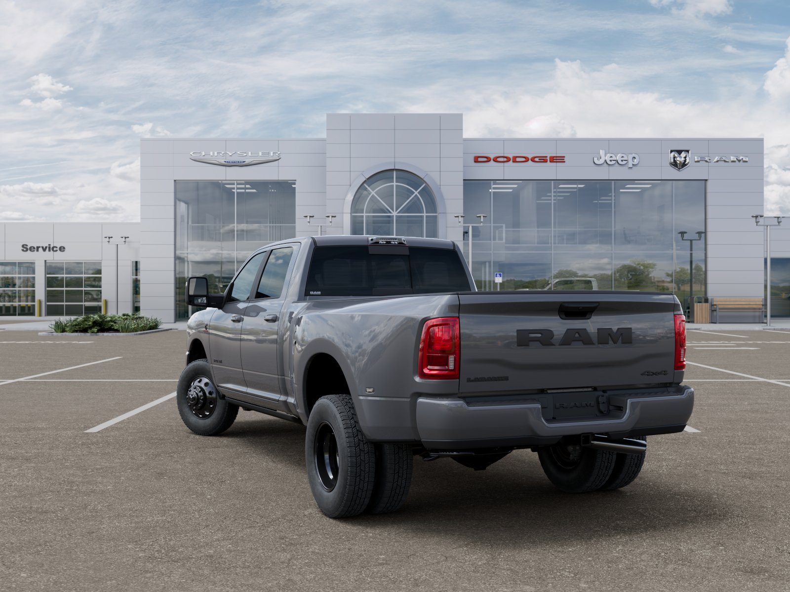 New 2026 Ceramic Gray Clear-Coat Exterior Paint RAM Laramie image 29