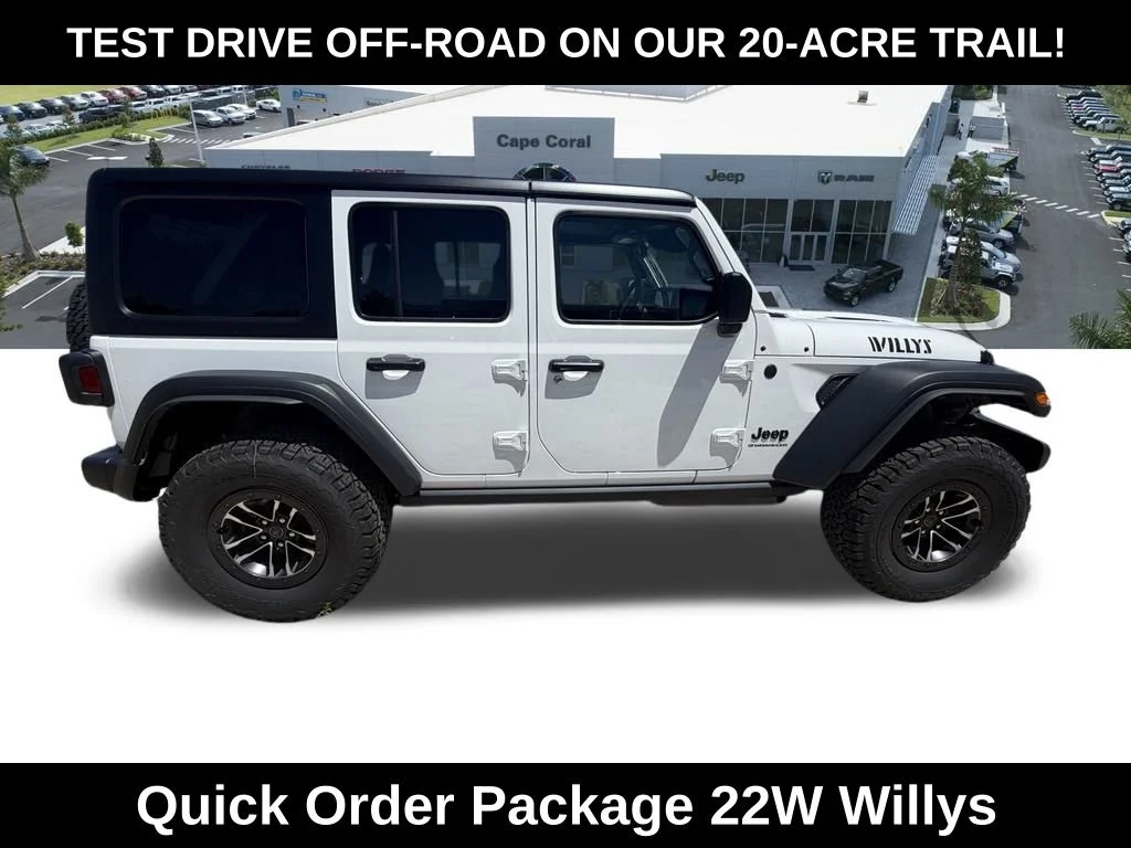 New 2026 Bright White Clear-Coat Exterior Paint Jeep Willys image 3