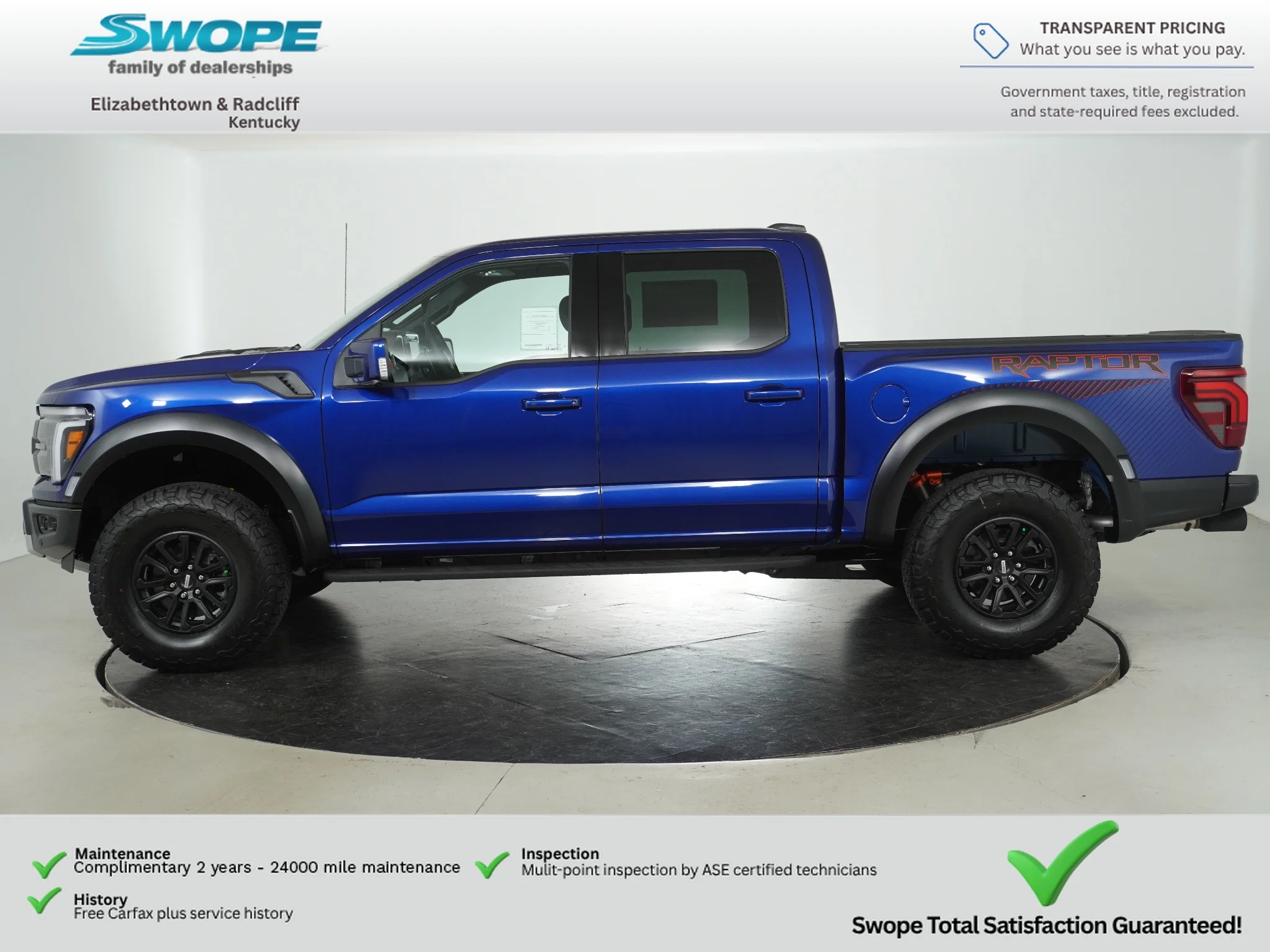New 2026 Argon Blue Metallic Ford Raptor image 6