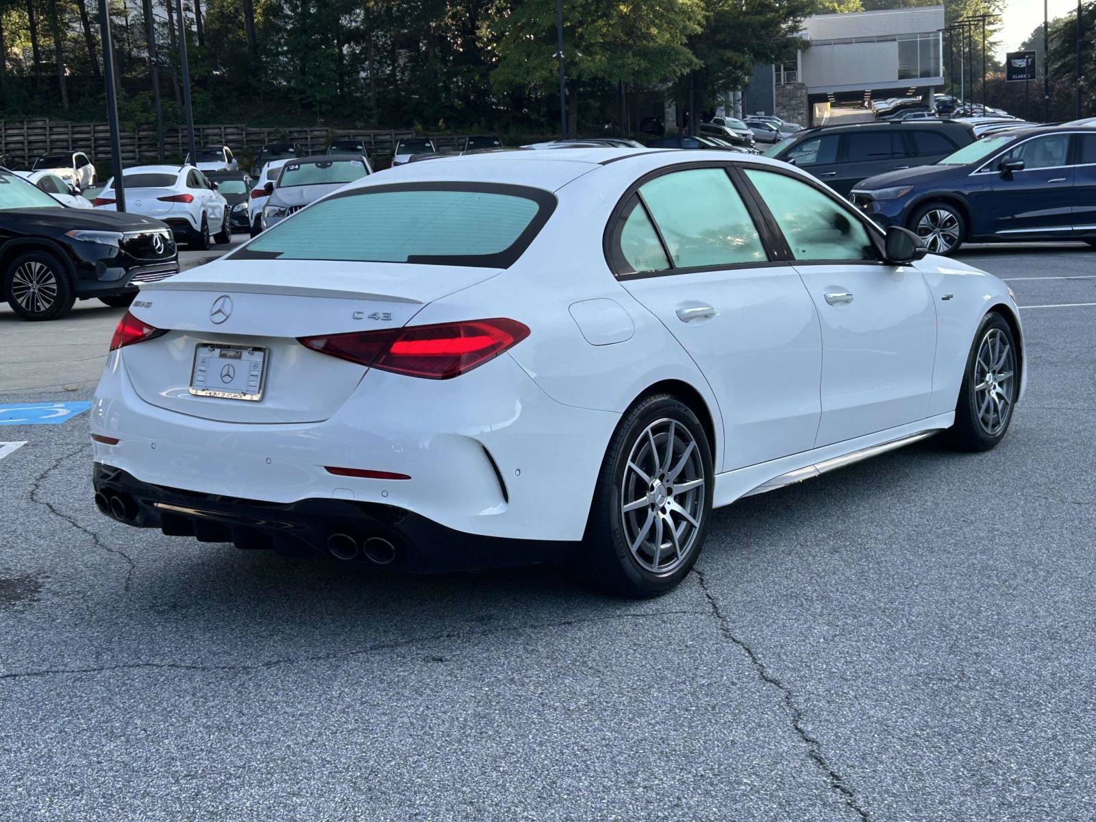 Certified Used 2025 Polar White Mercedes-Benz AMG® C 43 4MATIC® Sedan image 6