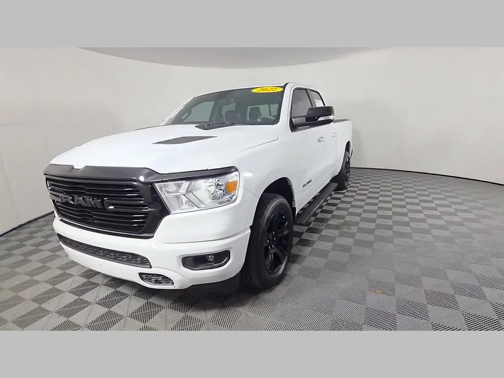 Used 2021 Bright White Clearcoat Ram Big Horn image 50