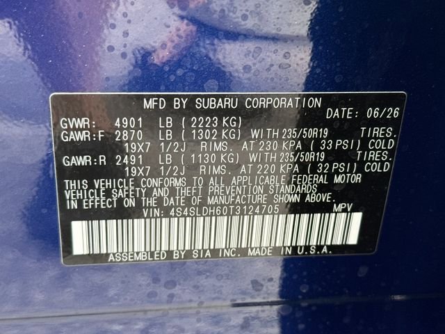New 2026 SAPPHIRE BLUE PEARL Subaru Sport image 38
