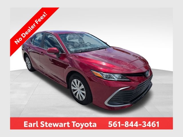 Used 2022 Red Toyota LE image 1