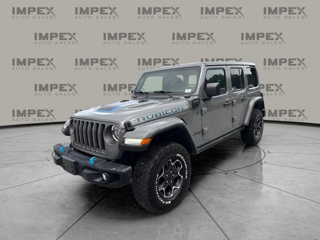 Used 2023 Gray Jeep Rubicon 4xe image 1