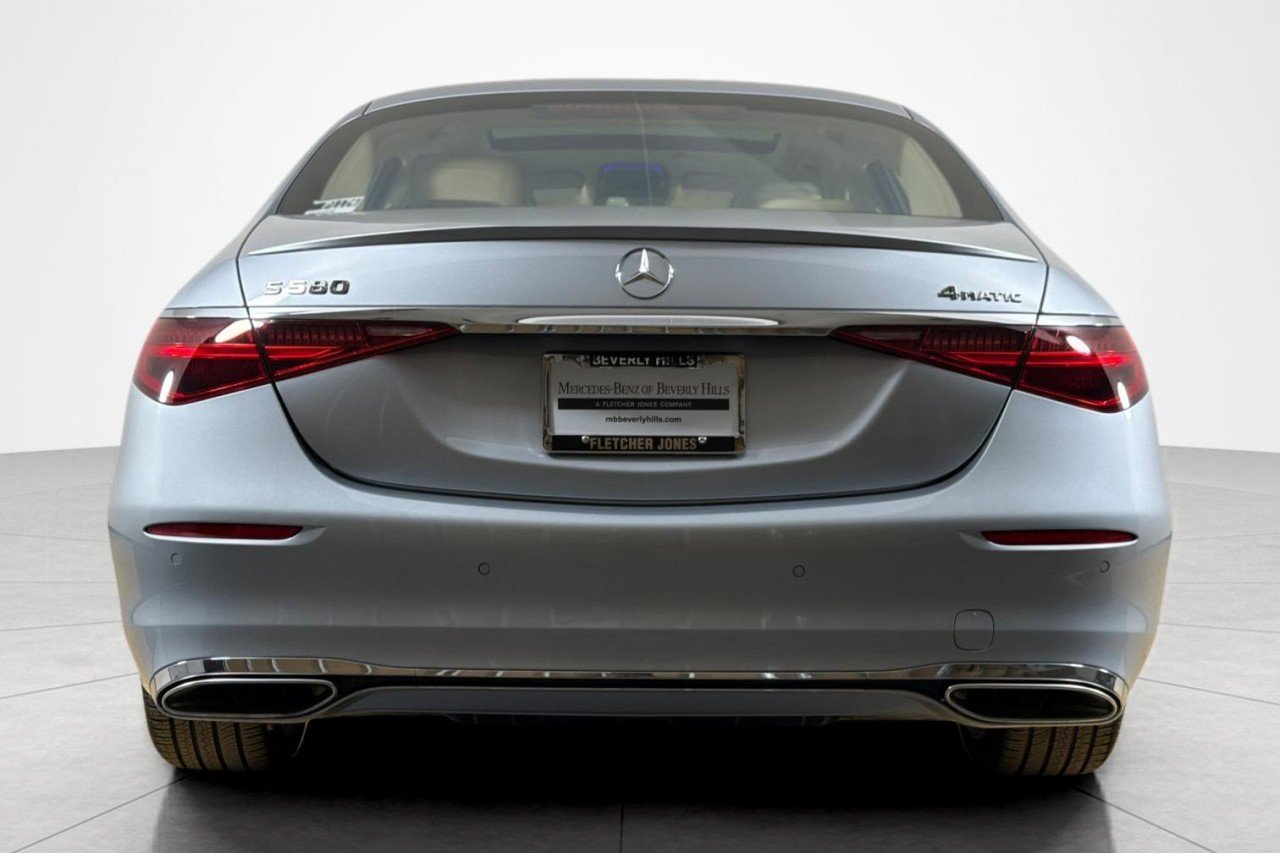 Certified Used 2024 Cirrus Silver Metallic Mercedes-Benz S 580 image 4