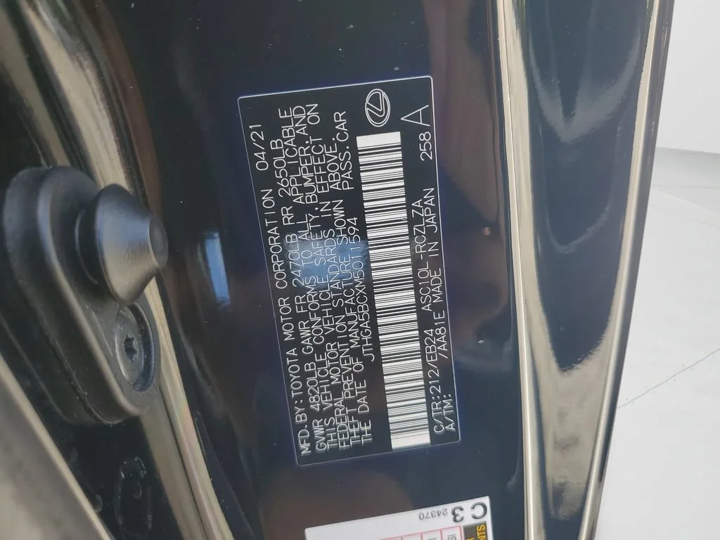 Used 2021 Black Lexus F SPORT image 29