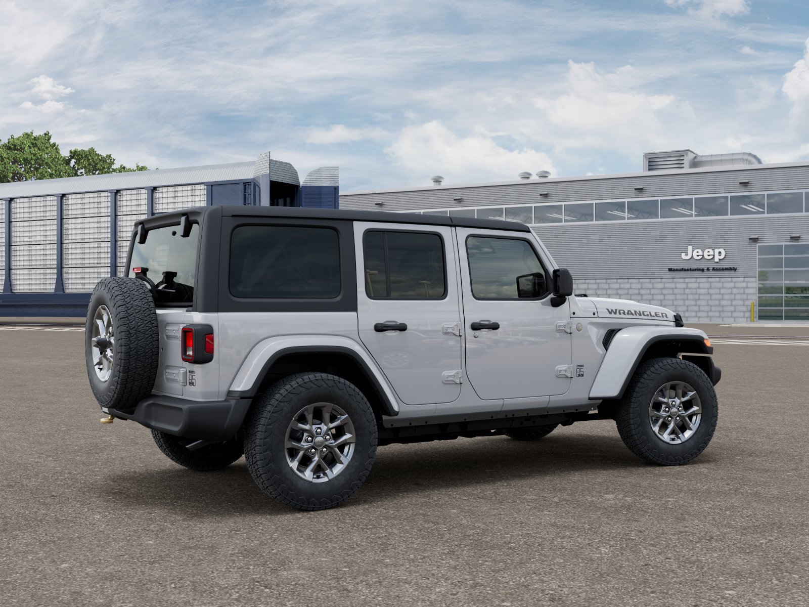 New 2026 Bright White Clear-Coat Exterior Paint Jeep 85th Anniversary image 2