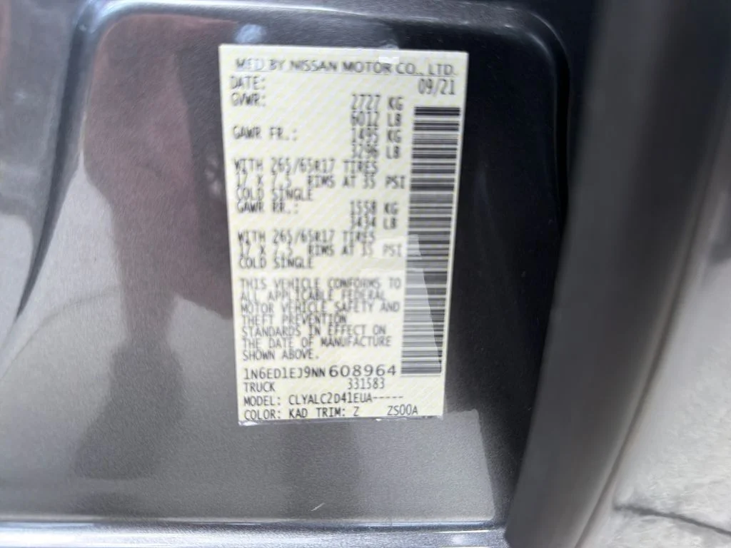 2022 Nissan Frontier SV - Photo 33