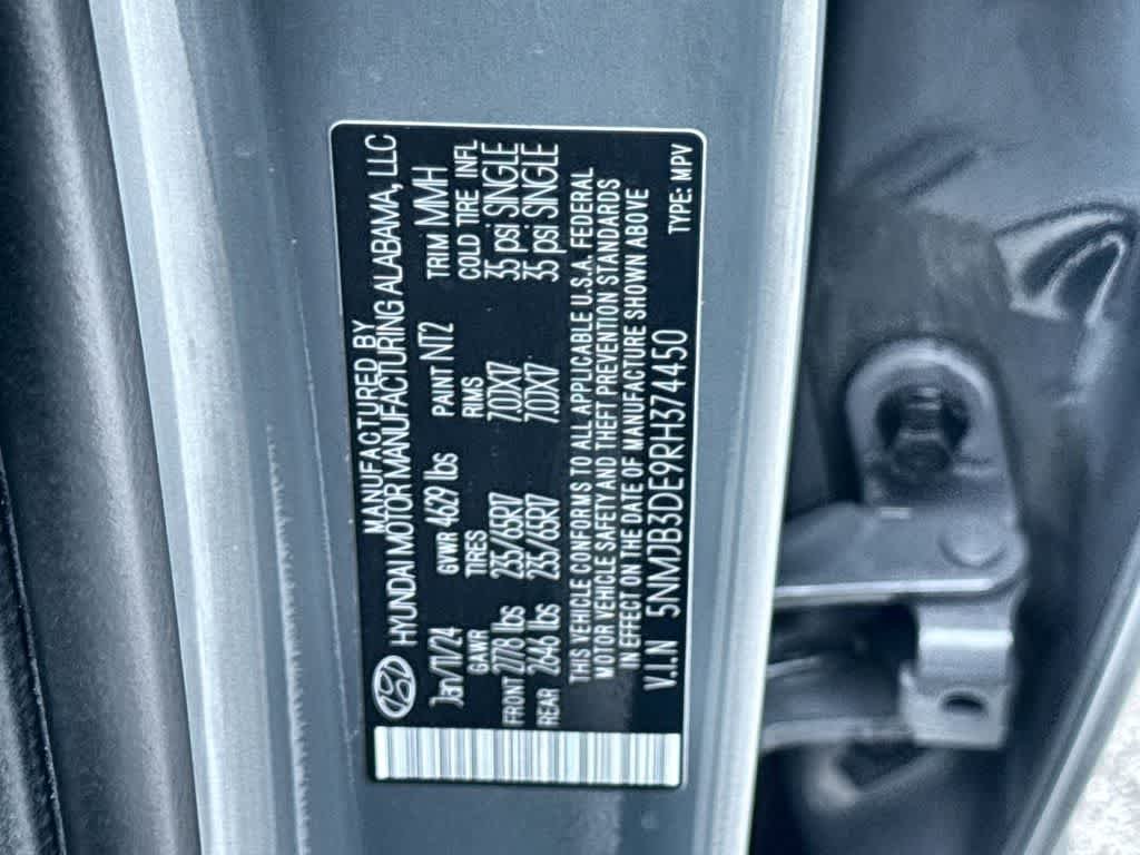 Used 2024 Hampton Gray Hyundai SEL image 29