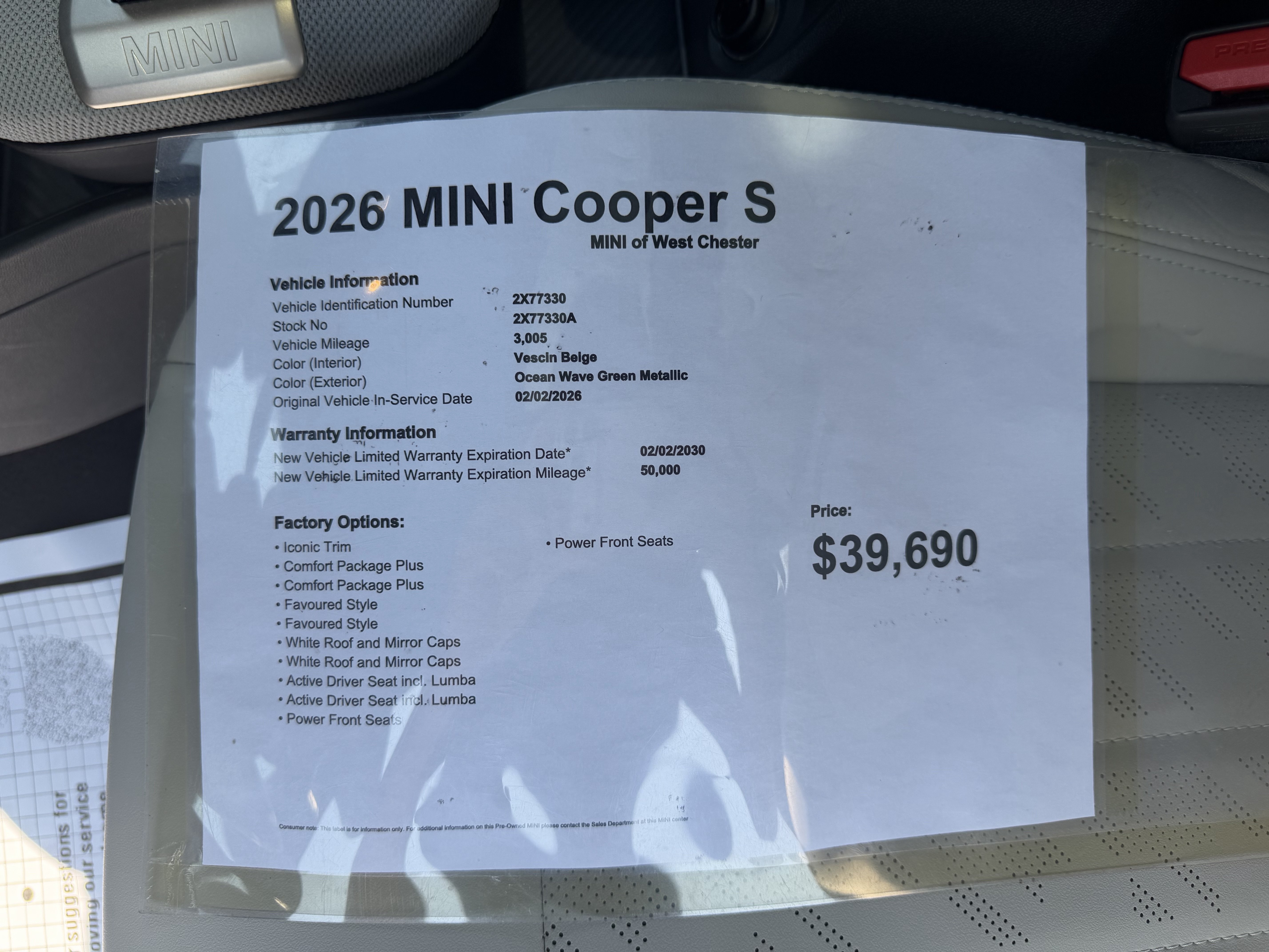 Used 2026 OCEAN WAVE GREEN MINI Base image 16