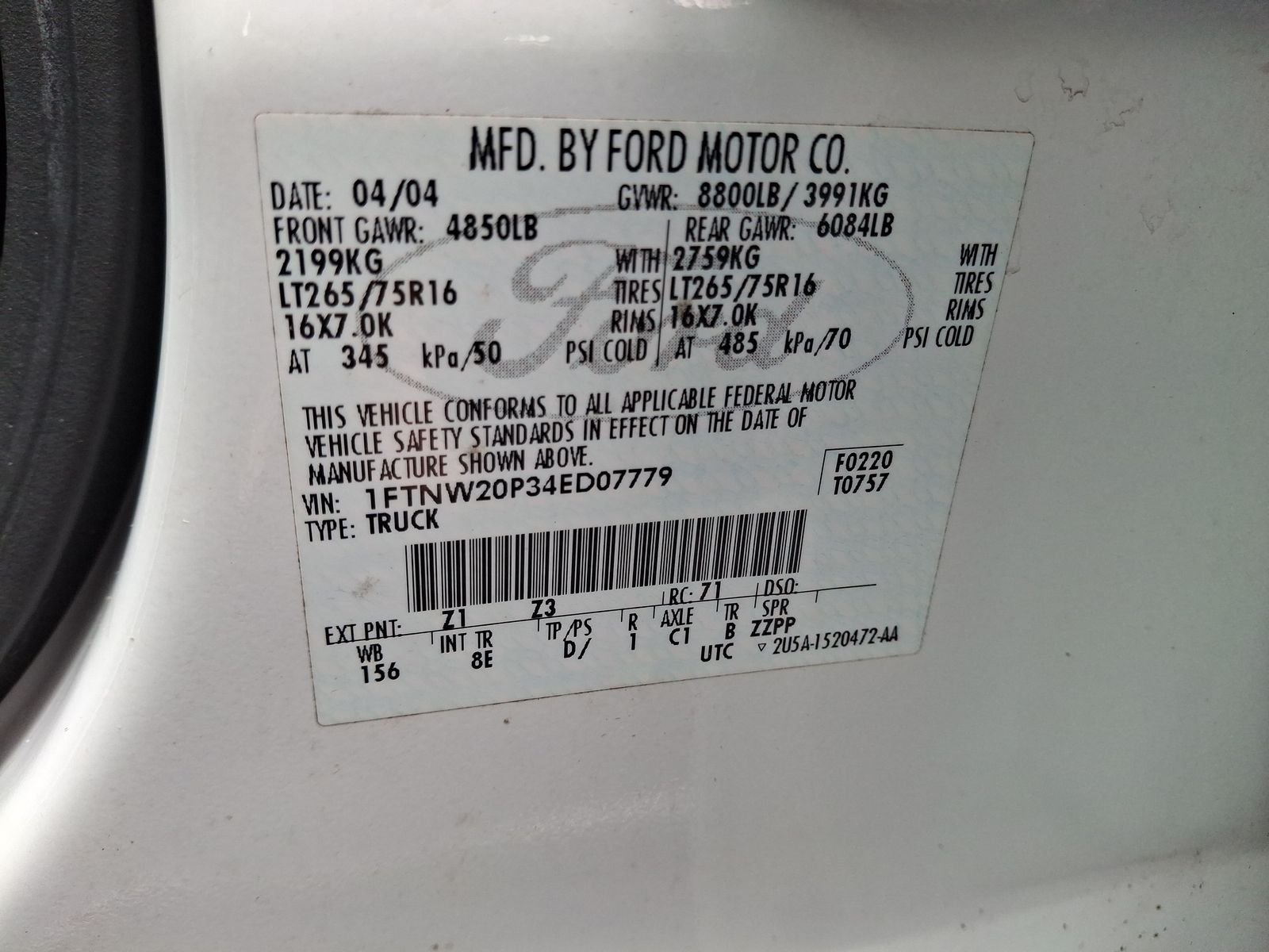 Used 2004 White Ford XL image 27