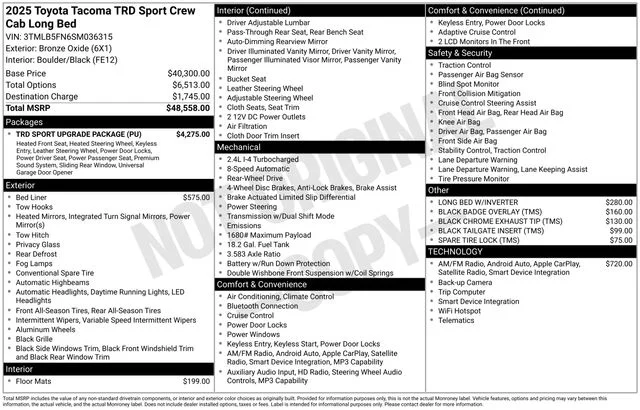 Certified Used 2025 Brown Toyota TRD Sport image 33