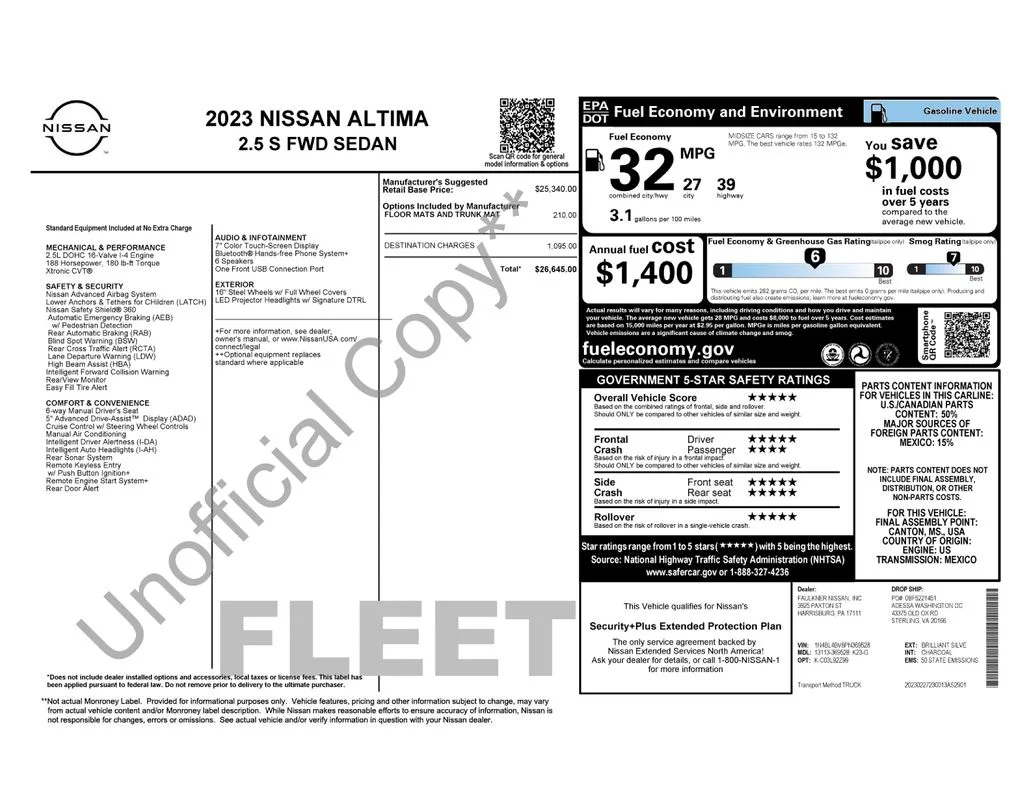 Used 2023 Silver Nissan 2.5 S image 16