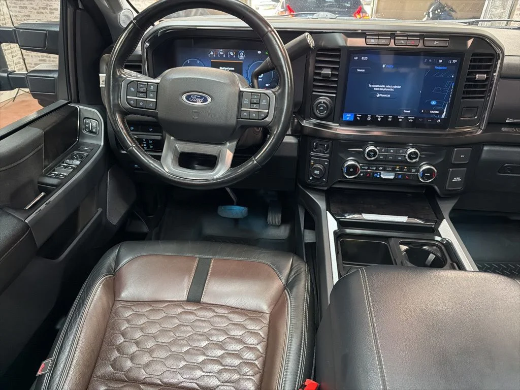 Used 2023 White Metallic / Camo Wrap Ford Lariat image 19