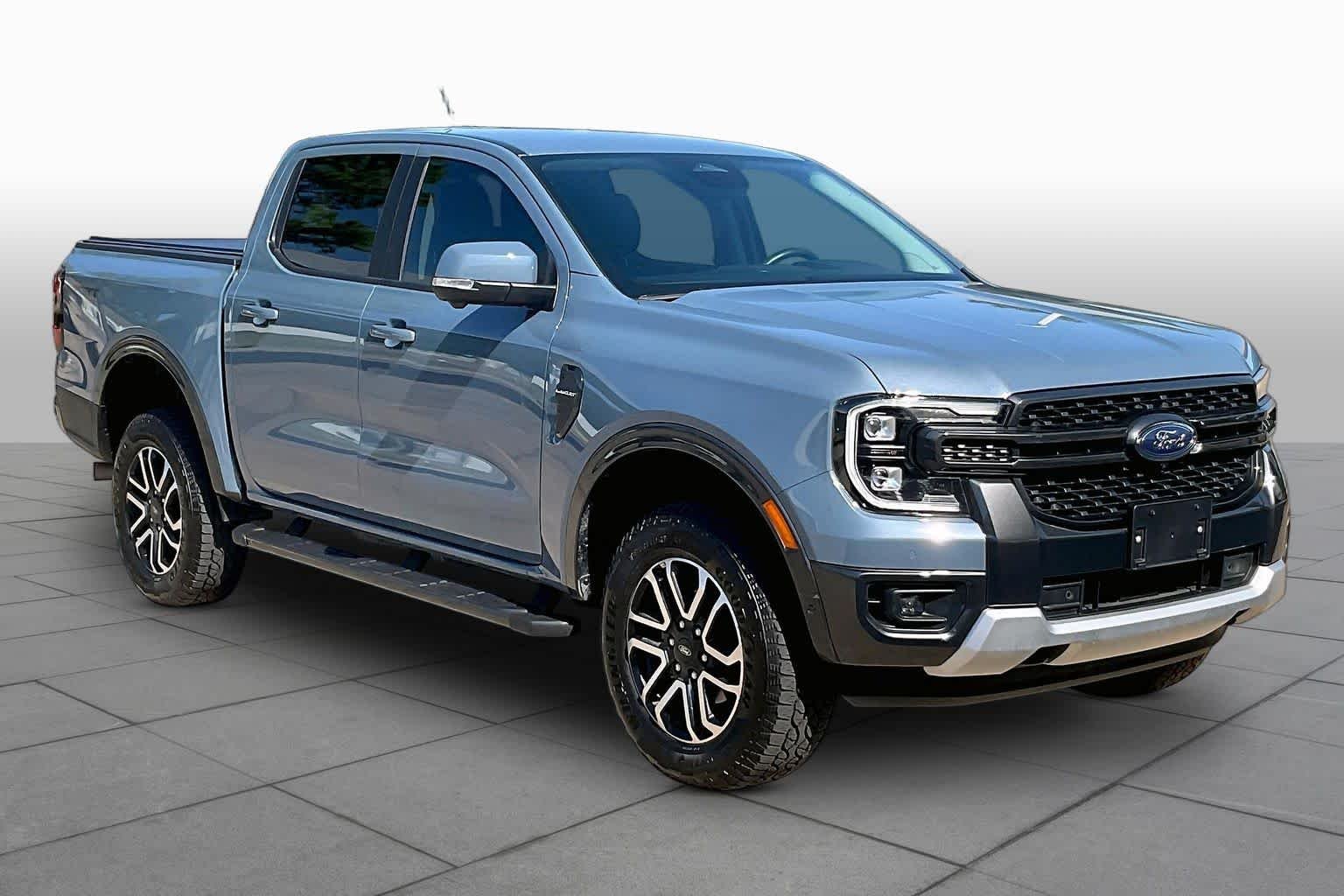 Used 2024 Azure Gray Metallic Tri-Coat Ford LARIAT image 3