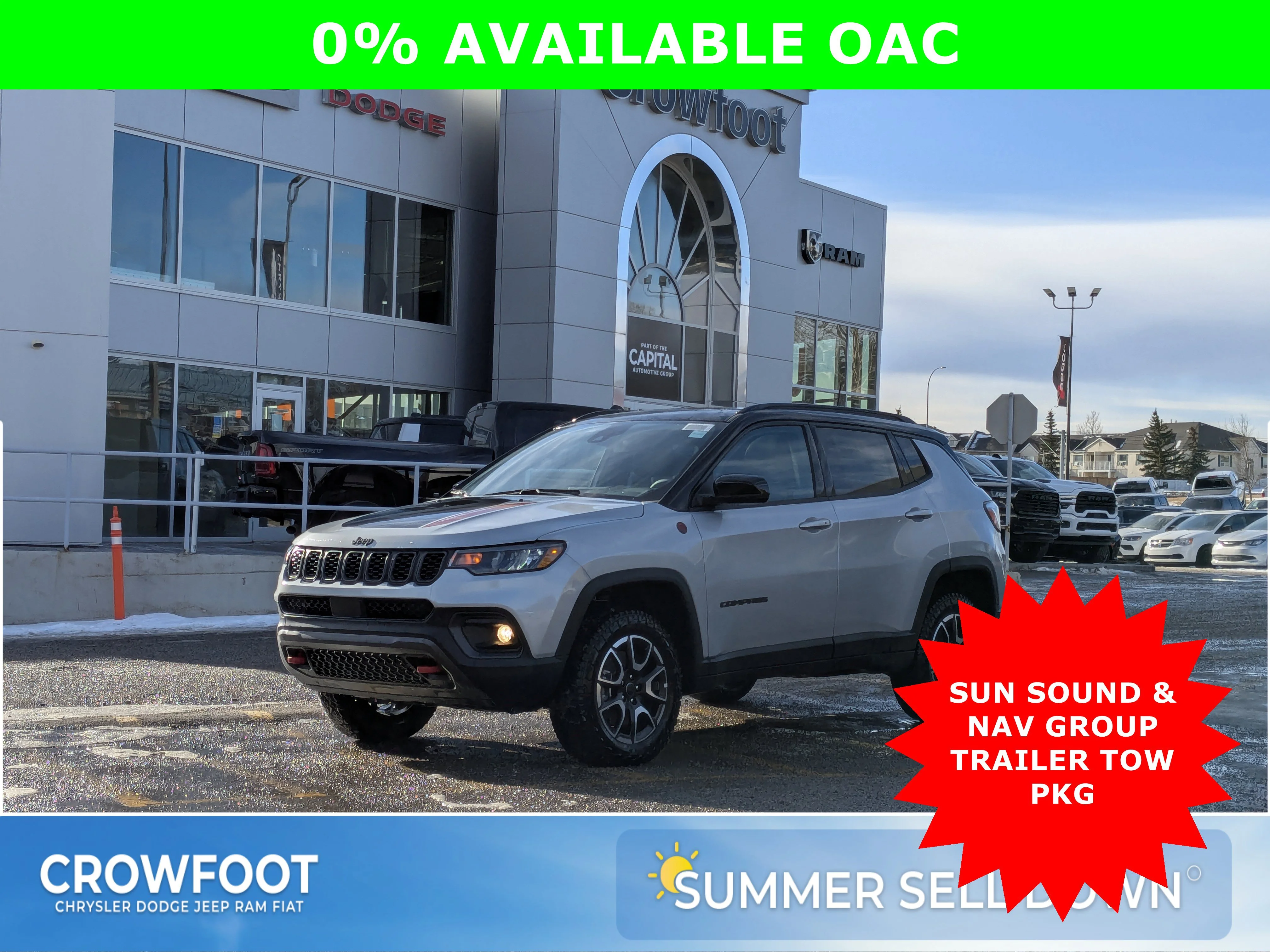 New 2026 Silver Jeep Trailhawk - Sun,Sound&Nav Group/Pano Roof image 1