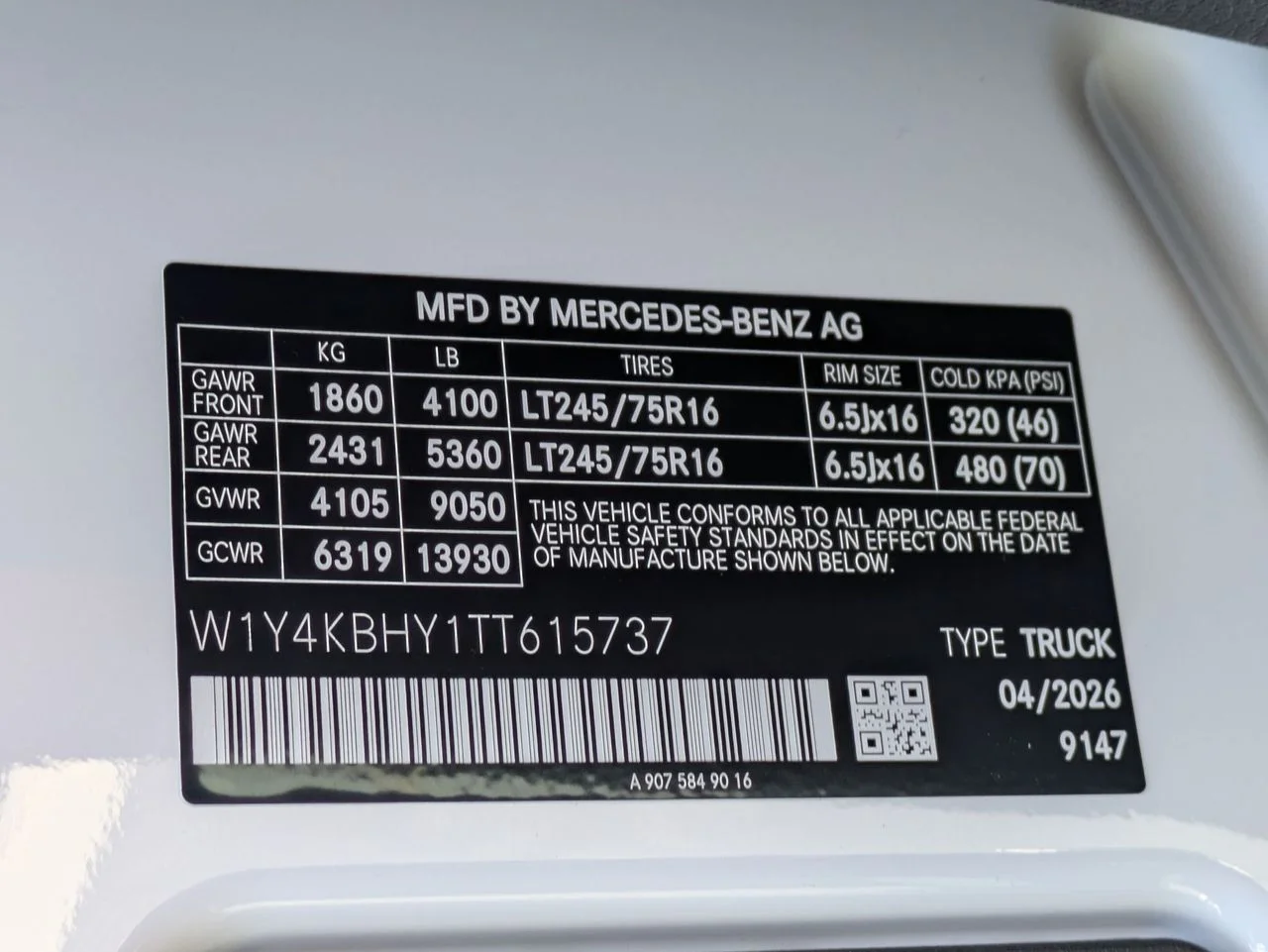 New 2026 Arctic White Mercedes-Benz Cargo 144 WB image 11