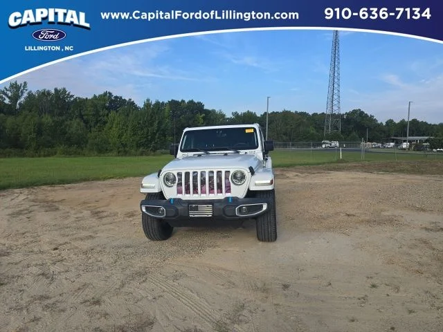 Used 2023 White Jeep Sahara 4xe image 1