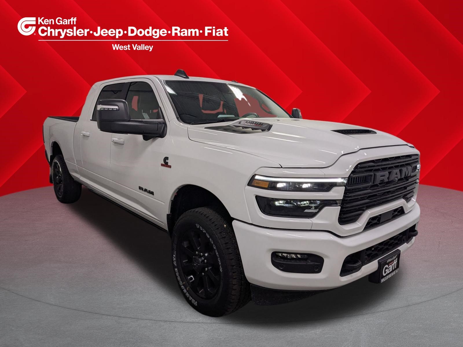 New 2026 Bright White Clear-Coat Exterior Paint RAM Laramie image 1