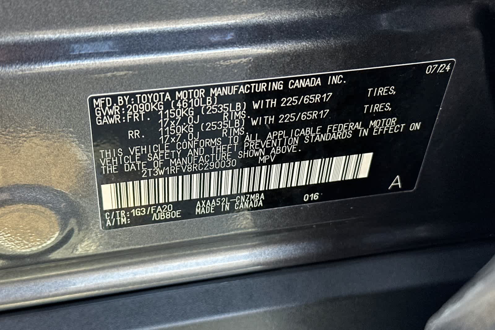 Certified Used 2024 Magnetic Gray Metallic Toyota XLE image 26