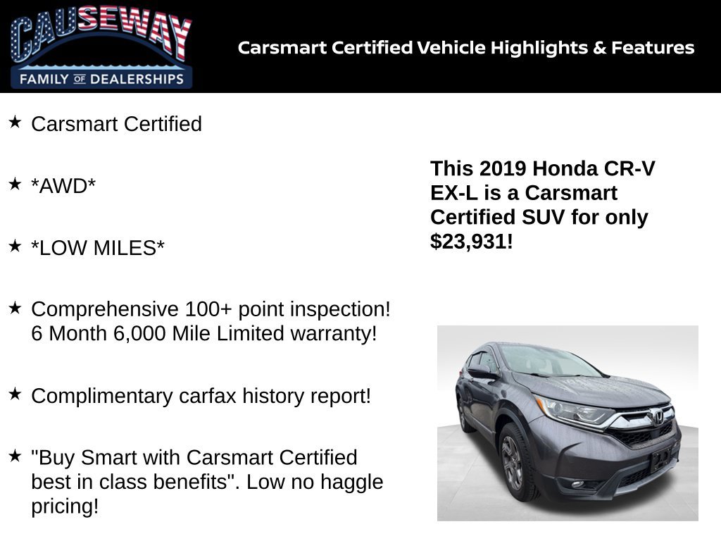 Certified Used 2019  Honda EX-L image 2