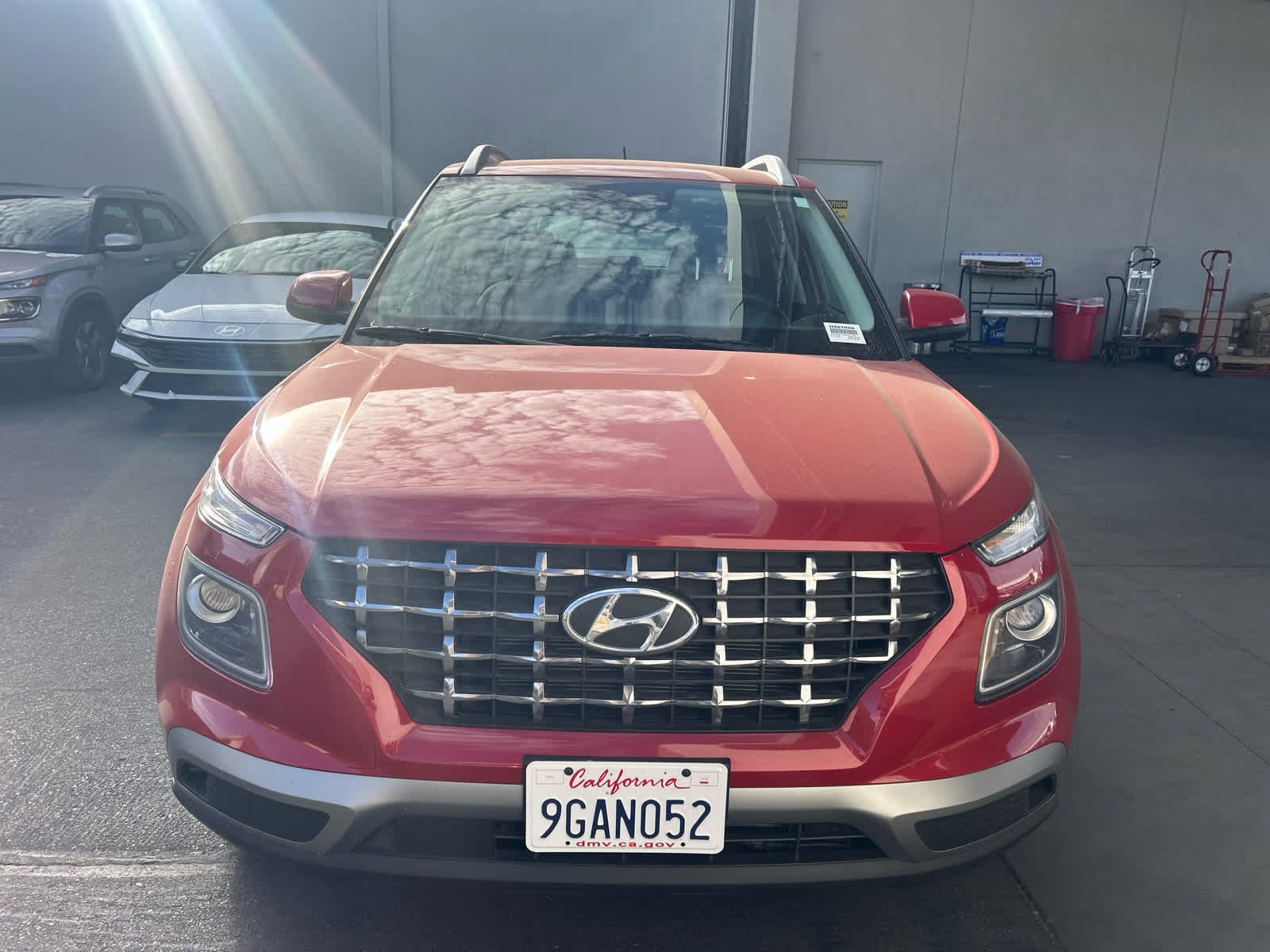 Used 2023 SCARLET RED PEARL HYUNDAI LIMITED image 2