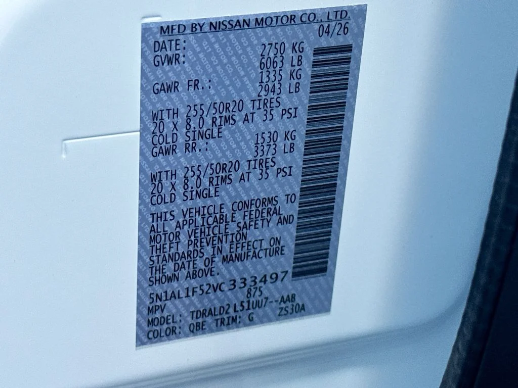 New 2027 RADIANT WHITE INFINITI Luxe FWD image 35