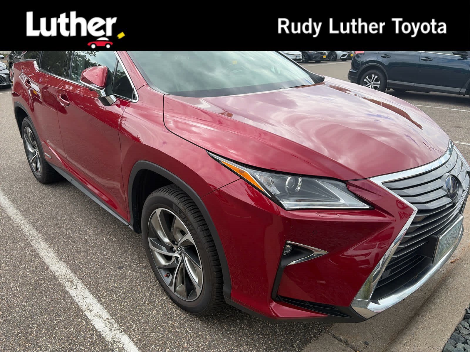 Used 2019 Matador Red Mica Lexus RX 450hL Luxury image 1