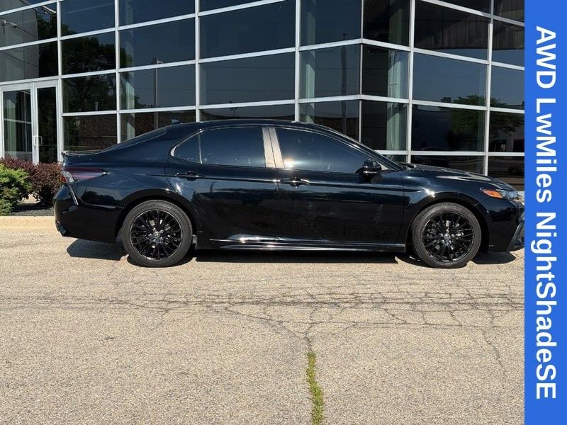 Used 2022 Midnight Black Metallic Toyota SE Nightshade image 3
