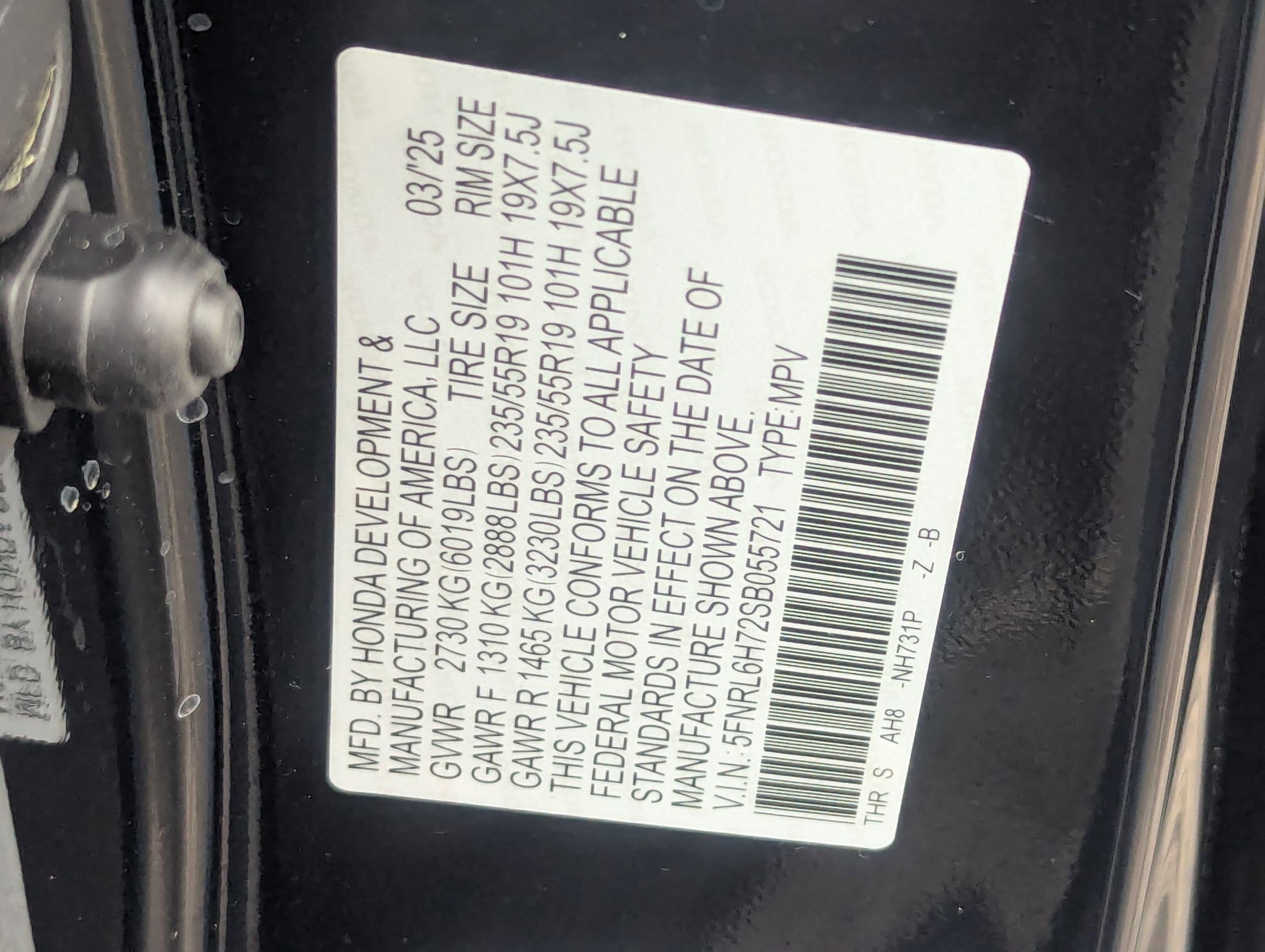 Certified Used 2025 Crystal Black Pearl Honda Sport-L image 58
