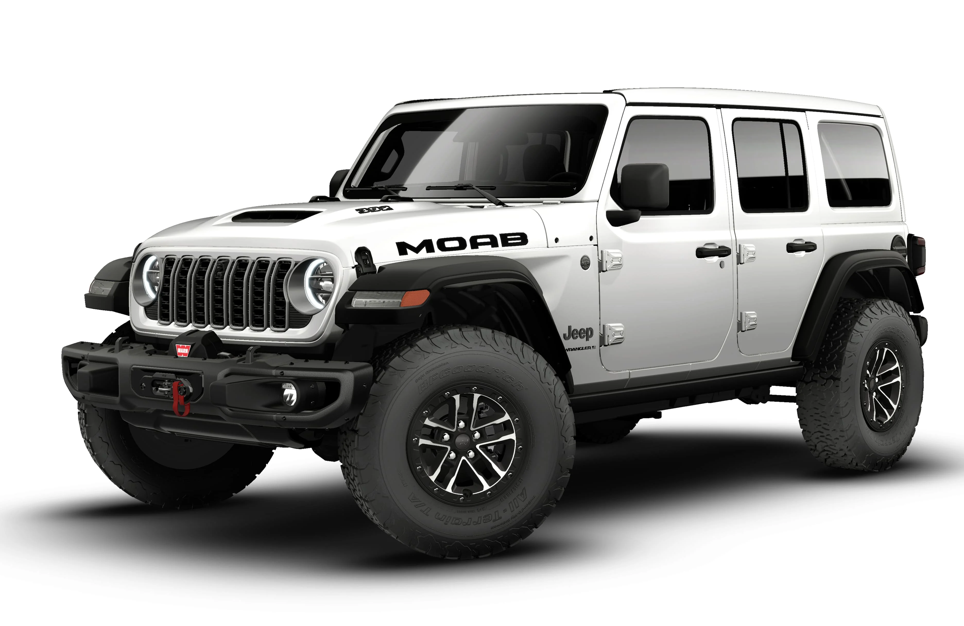 New 2026 Bright White Clear-Coat Exterior Paint Jeep Rubicon 392 image 13