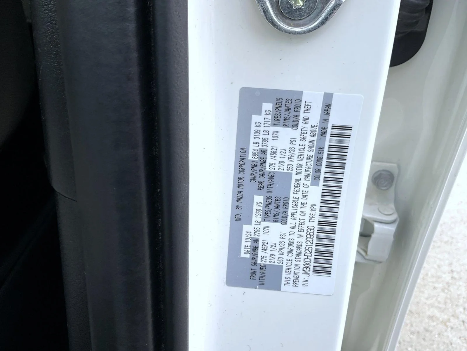 Used 2025 White Mazda 3.3 Turbo Premium image 27