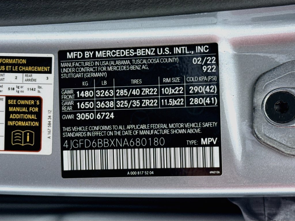 Certified Used 2022 Cirrus Silver Metallic Mercedes-Benz GLE 53 AMG® image 34