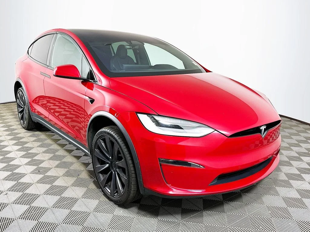 Used 2022 Red Multi-Coat Tesla  image 3