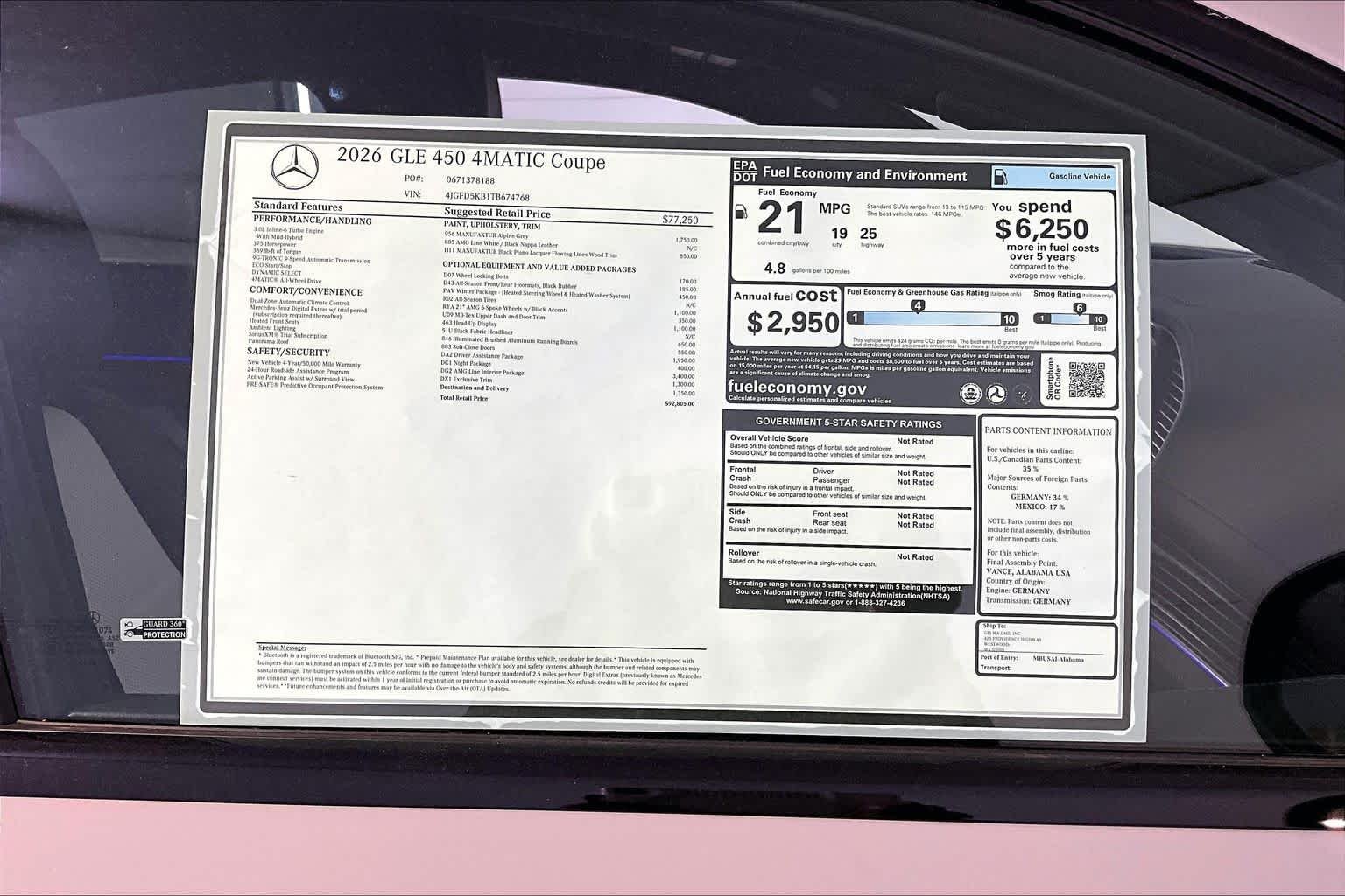New 2026 MANUFAKTUR Alpine Grey Mercedes-Benz GLE 450 image 18