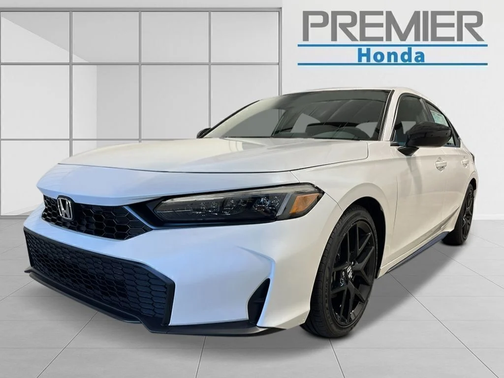 New 2026 Platinum White Pearl Honda FWD Sport image 1