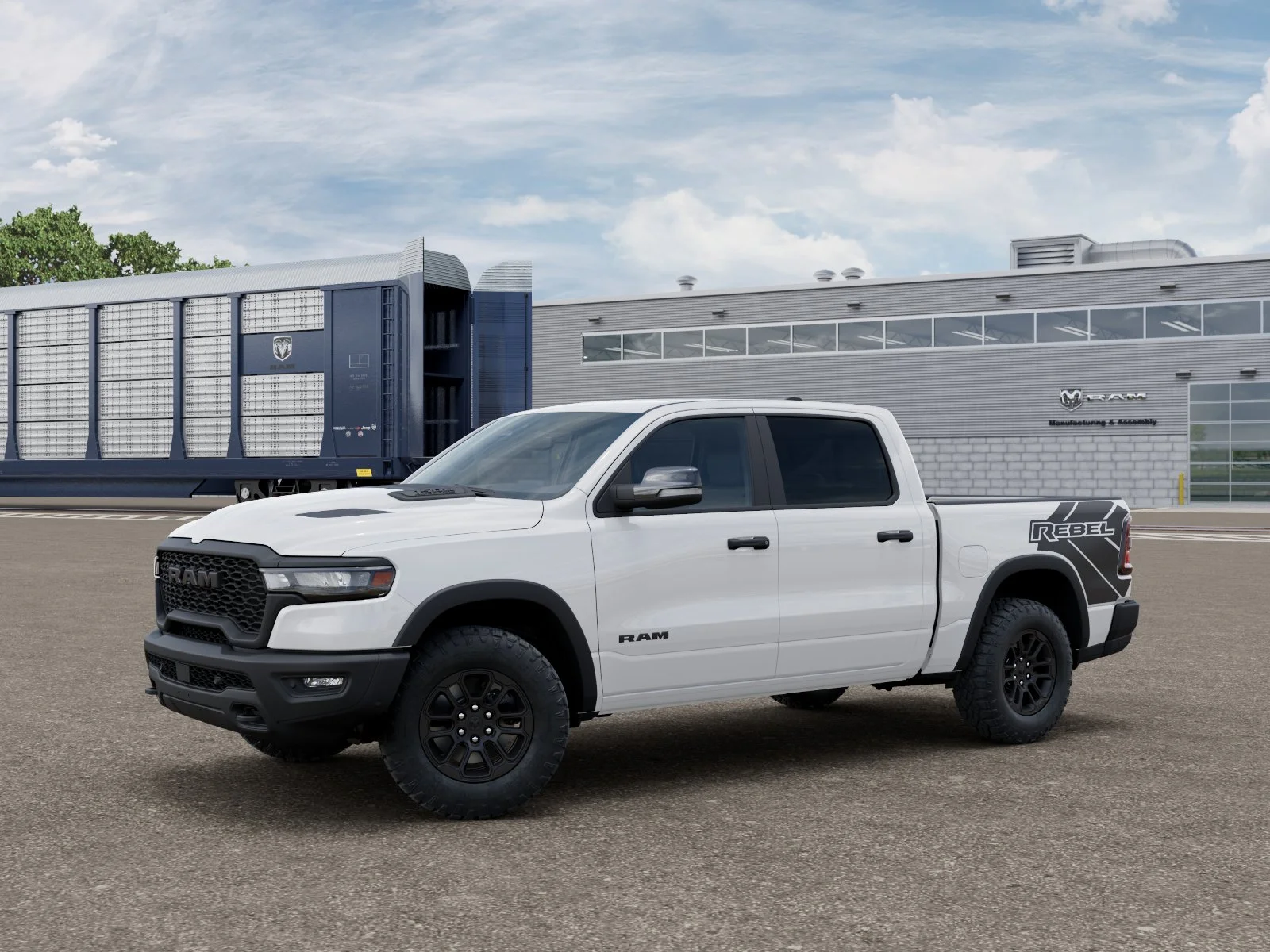New 2027 Bright White Clear-Coat Exterior Paint RAM Rebel image 28