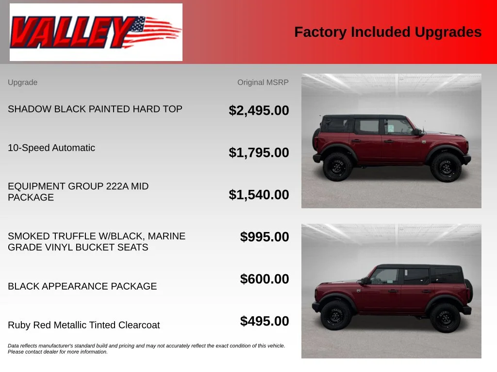New 2026 Ruby Red Metallic Tinted Clearcoat Ford Big Bend® image 4