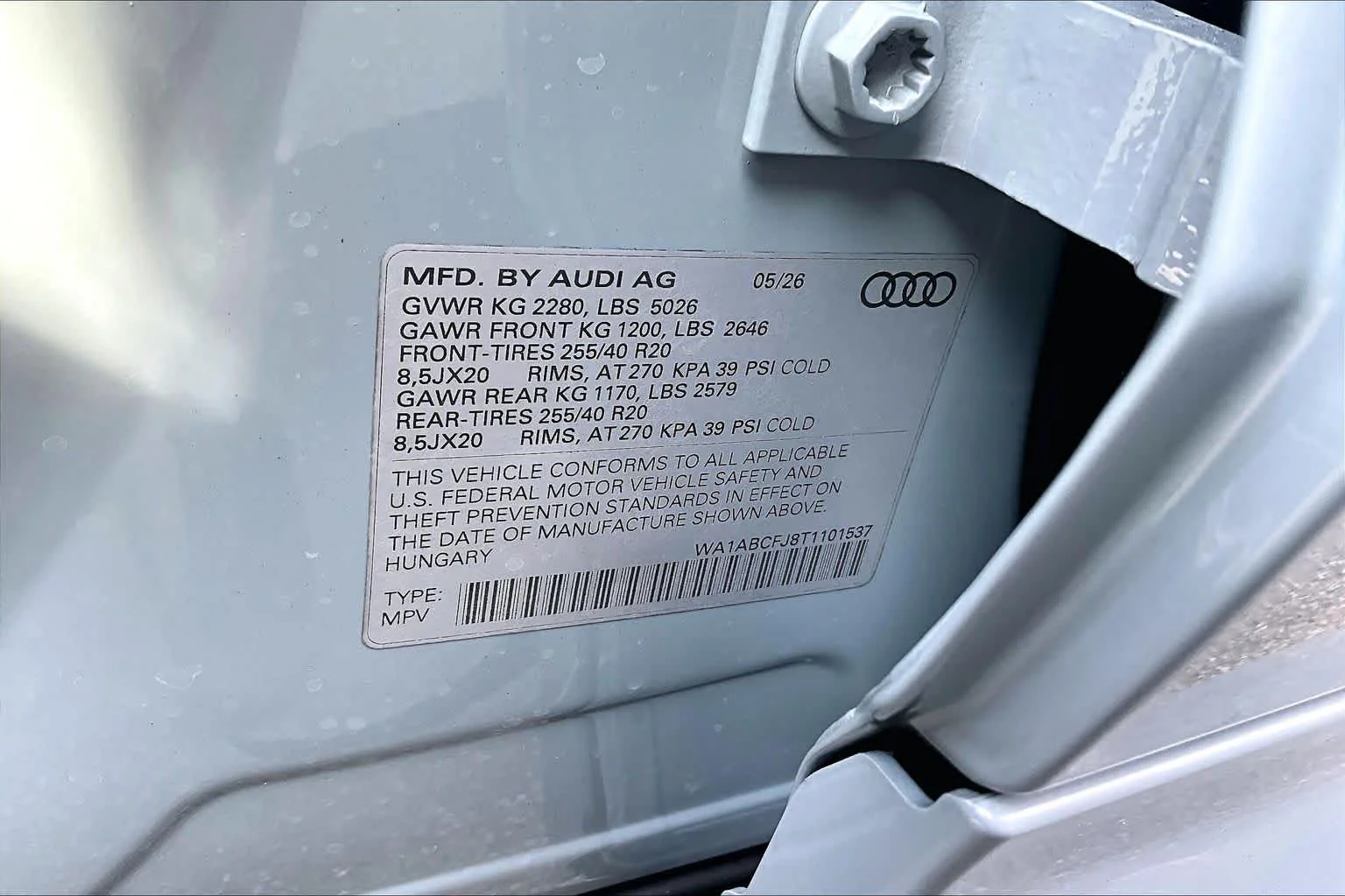 New 2026 Arrow Gray pear Audi S line image 19