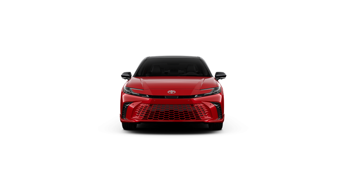 New 2027 Supersonic Red with Midnight Black Metallic roof Toyota XSE image 17