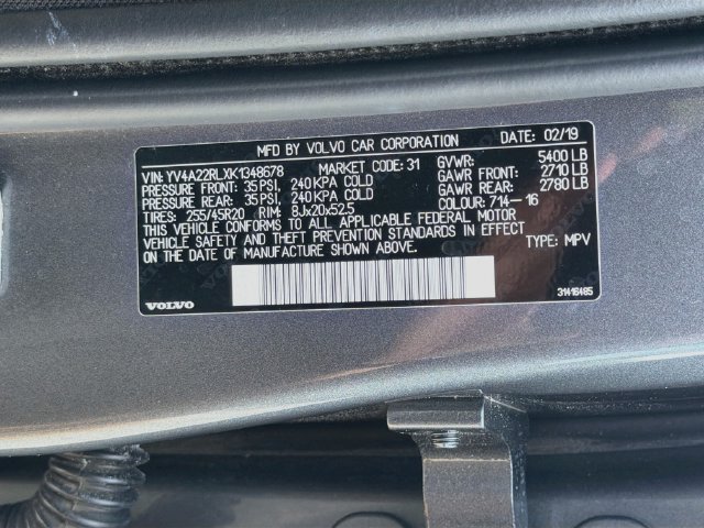 Used 2019 Gray Metallic Volvo Inscription image 45