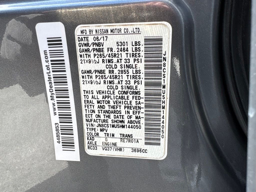 Used 2017 Gray INFINITI Base image 14